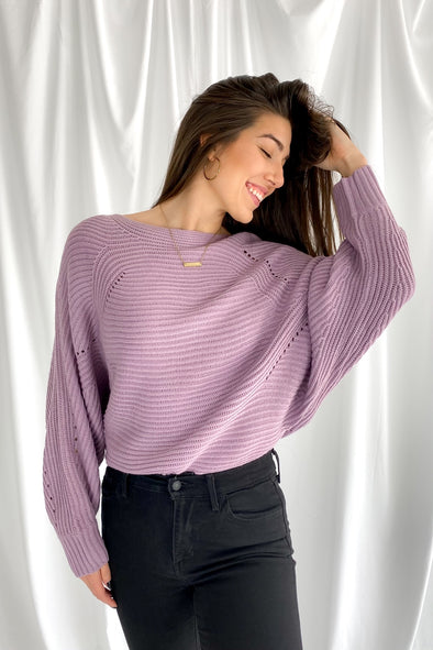 Early Mornings Sweater | Lavender - We’re About That