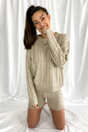 Low Key Cable Knit Sweater | Tan - We’re About That