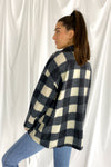 Kekes Oversized Flannel | Navy - We’re About That