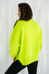 Nikki Oversized Sweater | Lime - We’re About That