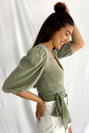 Bonita Wrap Top | Sage - We’re About That